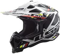 LS2 Helmets Casque tout-terrain MX700 Subverter Evo II Stomp ECE 22.06 Blanc/Noir L