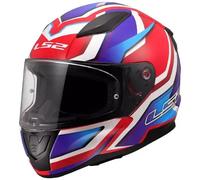 LS2, Casque Moto Intégral RAPID II FLITZ Gloss White Blue Red, 3XL
