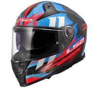 casque ls2 ff811 vector ii carbon tantic - rouge / bleu XS