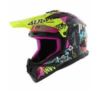 Casque LS2 MX708 Fast II Gorilla brillant violet hv jaune