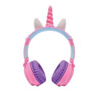 Casque lumineux pliable bluetooth® et filaire avec un design 3d licorne avec limitation du volume multicolore TU