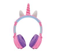 Casque lumineux pliable Bluetooth et filaire Licorne avec limitation du volume