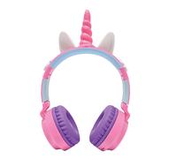 Casque lumineux pliable bluetooth et filaire licorne avec limitation du volume multicolore TU