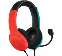Casque LVL40 Stéréo PDP Bleu et Rouge Filaire pour Nintendo Switch et OLED NEUF