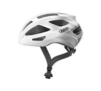 Casque route abus macator blanc argent
