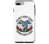 Casque Masque Les Larmes Armure Cache Les peurs Chevalier Guerrier médiéval Coque pour iPhone 7 Plus/8 Plus