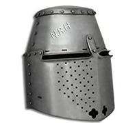 Casque médiéval - 18 g Steel Templar Armor Silver