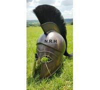 Casque médiéval spartiate grec corinthien costume d'Halloween avec support