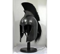 Casque médiéval Troy d'Achille 300 Grec Spartan Casque IV Century Chevaliers Armure Troy Troie Casque de Troie LARP Warrior Roleplay Costume Halloween