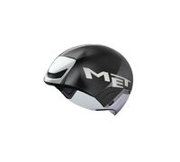 MET Casque Codatronca Noir/Argent Mat et Brillant Taille L (56-61 cm)