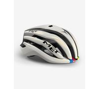 Casque MET Trenta 3K Carbon MIPS blanc arc-en-ciel - M