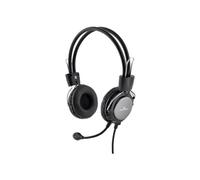 Bluestork MC-201 écouteur/casque Avec fil Arceau Bureau/Centre d'appels Noir, Argent
