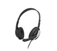 Casque micro de bureau pour PC "HS-P100 V2", stéréo, noir