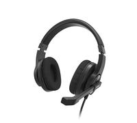Casque micro de bureau pour PC "HS-P350 V2", stéréo, noir