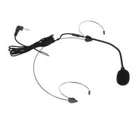 Casque-micro Filaire Noir à Arceau, Micro Omnidirectionnel, Prise 3,5 MM | Caoutchouc et Métal, Plug Coudé Pratique, Usage Stable en Mouvement, pour Sermons et Salles de Classe