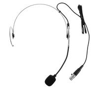 Casque Micro Filaire Noir à Quatre Broches Xlr, Tête Ajustable | Microphone Fixé Tête, Bras Flexible Ergonomique, pour Voix, Concerts et Cours de Danse