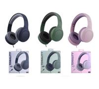 T'nB - Casque Filaire Supra-aural, Pads en Mousse, Doublure de l'arceau pour Un Confort Optimal, câble USB-C - Bleu