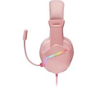 Casque Micro Gamer - MARS GAMING - MH122 RGB - Rose - Filaire - Stéréo - 1,8m