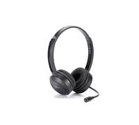 Heden Casque micro Bluetooth ou jack 3,5 mm – micro pivotant, arceau réglable Noir