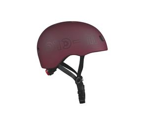 Casque Micro Mobility Rouge Automne avec Lumière LED Intégrée - Taille M