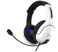 Casque-Micro PDP LVL50 PS4 Blanc - Conception légère et bandeau confortable - Micro réducteur de bruit