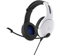 Casque-Micro PDP LVL50 PS4 Blanc - Conception légère et bandeau confortable - Micro réducteur de bruit