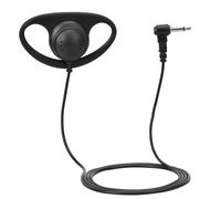 Casque micro PTT avec oreillette en forme de D, oreillette talkie-walkie, communication discrète, maintien stable, design ergonomique, prise jack