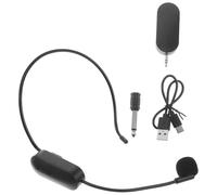 Casque-micro sans Fil pour Enseignants, Amplification Vocale, Version 5.0 | ABS Noir, Portée Jusqu’à 10m, Compatible Smartphones et Ordinateurs, pour Cours et Scène