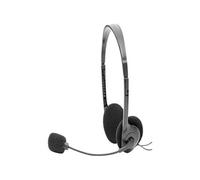 Casque-Micro Stéréo Ajustable USB noir