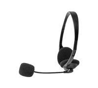 Dexlan Casque-micro stéréo jack 3.5 mm noir