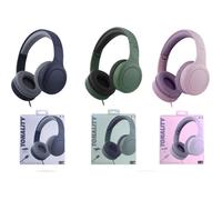 T'nB - Casque Filaire Supra-aural, Pads en Mousse, Doublure de l'arceau pour Un Confort Optimal, câble USB-C, Commandes intégrées, Micro - Bleu