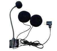 Casque microphone - Casque de moto demi-visage avec prise de type C, audio HD antibruit, microphone réglable pour sports de plein air, équitation, entretiens | Vlogging Podcast Studio Recording