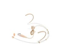 Casque Microphone Double Over-Ear - Omnidirectionnel avec Mini XLR 4 Pin - Câble 1,2m - Protection Vent - Beige