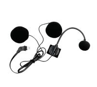 Casque Microphone Pour Casque De Moto - Système Audio D'interphone Universel Avec Fonction De Suppression Du Bruit, Dispositif De Communication Étanche Compatible Avec Les Casques Pour Les Visites, Le