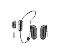Casque microphone sans fil, 2,4 G avec suppression du bruit haute sensibilité, micro de tête pour instructeur de fitness/guide touristique/enseignant