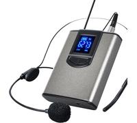 Casque Microphone sans fil Ordinateur Hôte Enseignant Micro-cravate avec micro-casque et Lavalier avec adaptateur pour écouteurs