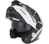 Casque modulable ACERBIS P/J Rider Graphic Blanc Noir Rouge Brillant taille S