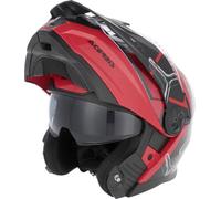 Casque modulable ACERBIS P/J Rider Graphic Noir Rouge Brillant taille M