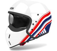 Casque modulable AIROH J 110 Eon Blanc Bleu Rouge Brillant taille XXL