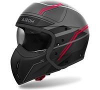 Casque modulable AIROH J 110 Slim Rouge Noir Gris Mat taille L