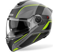 Casque modulable AIROH Specktre Feuille Jaune Gris Mat Noir taille XL