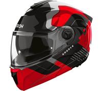 Casque modulable AIROH Specktre Groove rouge-noir brillant taille M