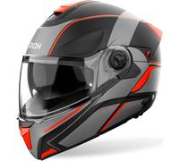Casque modulable AIROH Specktre Leaf Gris Orange Noir Mat taille M