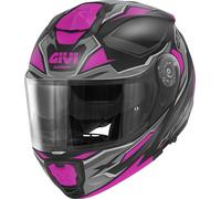 Casque modulable GIVI X27 Sector Lady noir mat titane fuchsia taille XS