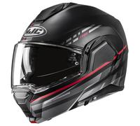 HJC i100 Sysma Casque, noir-gris-rouge, taille L pour homme