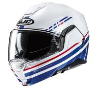 HJC i100 Sysma Casque, blanc-rouge-bleu, taille L pour homme