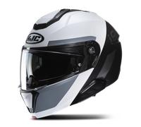Casque Modulable HJC i91 Bina MC5SF Blanc/NoirM Blanc,Noir