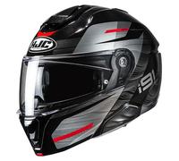 HJC Casque modulable i91 Dusk MC1 Anthracite/Noir/Rouge Gris 2XL Unisexe