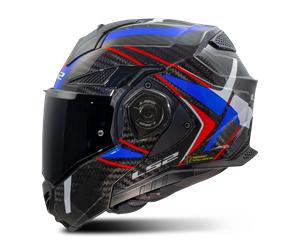 Casque Modulable LS2 FF901 Advant X C Blanc/BleuS Blanc,Bleu