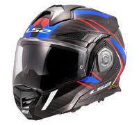 casque modulable ls2 ff901 advant x carbon future ii - blanc / bleu L